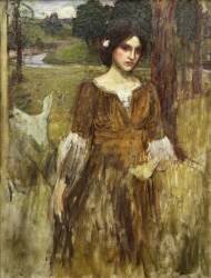 The Lady Clare, 1900 (John William Waterhouse) - Muzeo.com