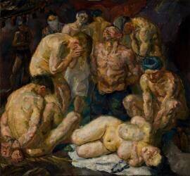 Les prisonniers (Max Beckmann) - Muzeo.com