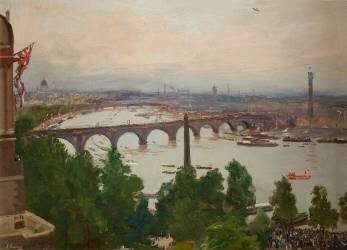 The River Pageant (John Lavery) - Muzeo.com
