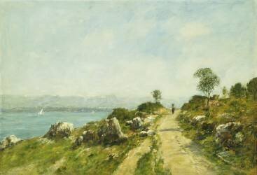 The Road (Eugène Boudin) - Muzeo.com