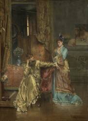 The Visit (Alfred Stevens) - Muzeo.com