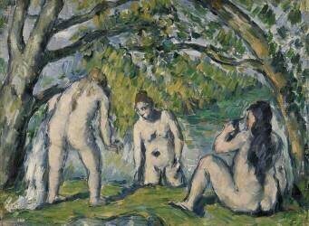 Trois baigneuses (Paul Cézanne) - Muzeo.com