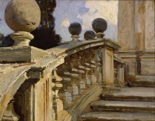 Une balustrade (John Singer Sargent) - Muzeo.com