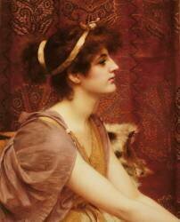 Une beauté classique (John William Godward) - Muzeo.com