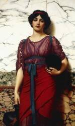Une idylle grecque (John William Godward) - Muzeo.com