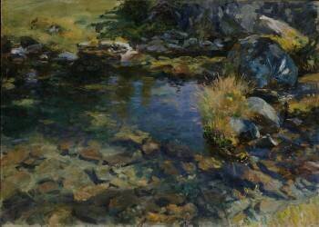 Une Mare Alpine (John Singer Sargent) - Muzeo.com