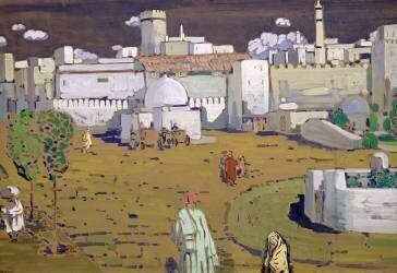 Une ville arabe (Wassily Kandinsky) - Muzeo.com