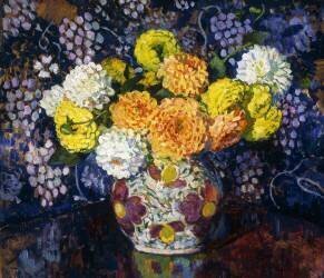 Vase de fleurs (Theo van Rysselberghe) - Muzeo.com