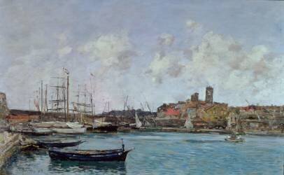 Vue d'Antibes (Eugène Boudin) - Muzeo.com