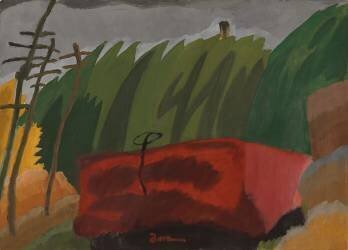 Wagon de marchandises (Arthur Dove) - Muzeo.com