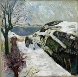 Winter landscape (Edvard Munch) - Muzeo.com