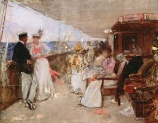 Yachting dans l'archipel (Henri Gervex) - Muzeo.com