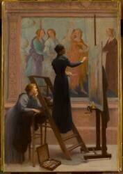 Au Louvre, 1894 (Etienne Azambre) - Muzeo.com