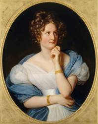 Delphine Gay, madame Emile de Girardin (1804-1855) en 1824 (Louis Hersent) - Muzeo.com