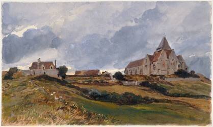 Eglise de Varengeville (Eugène Isabey) - Muzeo.com