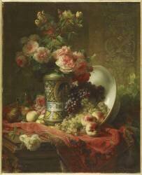 Fleurs et fruits (Jean Etienne Joanny Maisiat) - Muzeo.com