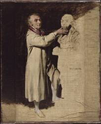 Jean-Antoine Houdon, sculpteur (Louis-Léopold Boilly) - Muzeo.com