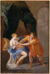 Joseph et la femme de Putiphar. (anonyme) - Muzeo.com