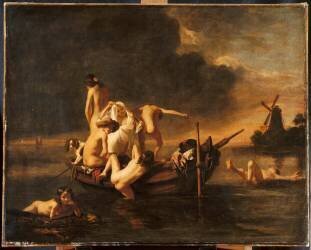 La Baignade (Nicolaes Maes) - Muzeo.com