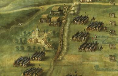 La bataille d’Aveins en pays de Liège, le 20 mai 1635 (anonyme) - Muzeo.com