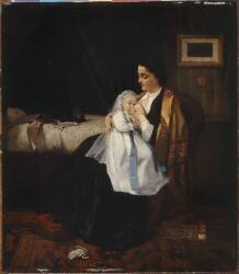 La Jeune mère (Jules Adolphe Goupil) - Muzeo.com