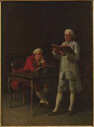 La Lecture (Benjamin Eugène Fichel) - Muzeo.com