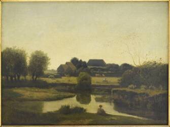 La mare (Henri Joseph Harpignies) - Muzeo.com