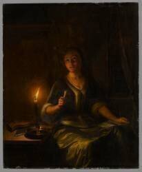La musicienne (Godfried Schalcken) - Muzeo.com