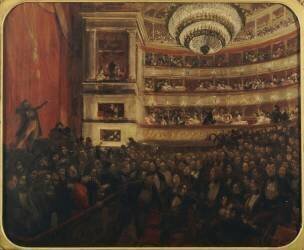 La première d'Hernani (Albert Besnard) - Muzeo.com