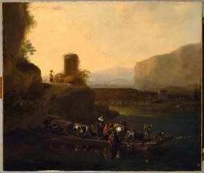 Le Bac (Nicolaes Berchem) - Muzeo.com