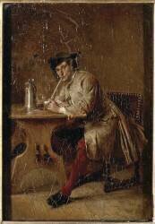 Le Fumeur (Jean-Louis-Ernest Meissonier) - Muzeo.com