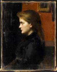 Léonie Wetzel (Jean-Jacques Henner) - Muzeo.com
