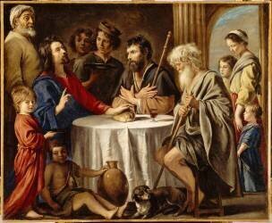 Les pèlerins d'Emmaüs (Louis Le Nain) - Muzeo.com