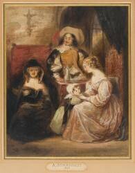 L'heureuse famille (Alfred Johannot) - Muzeo.com