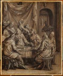 L'Onction de Béthanie (Dirck Barendsz) - Muzeo.com