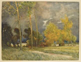 L'orage (Alfred East) - Muzeo.com