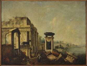 Monuments en ruines (Jacopo di Paolo Marieschi) - Muzeo.com