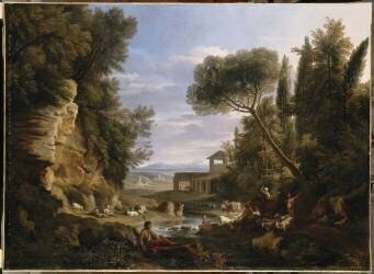Paysage (Jan Frans van Bloemen) - Muzeo.com