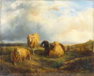 Paysage avec animaux (Jacques-Raymond Brascassat) - Muzeo.com