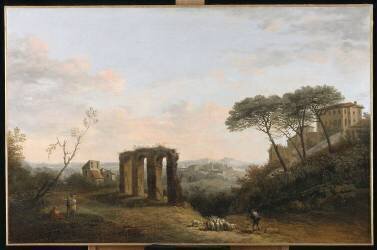 Paysage d'Italie (Jules César Denis van Loo) - Muzeo.com