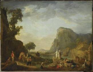 Paysage oriental (Jean-Baptiste Hilaire) - Muzeo.com