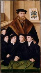 Philipp Von Gail et cinq de ses fils (Bartholomaeus Bruyn le Vieux) - Muzeo.com