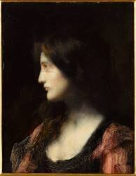 Portrait d'inconnue (Jean-Jacques Henner) - Muzeo.com