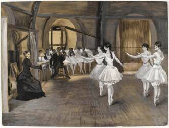 Répétition de danse (Charles Paul Renouard) - Muzeo.com