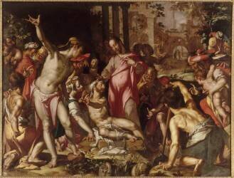 Résurrection de Lazare (Joachim Wtewael) - Muzeo.com