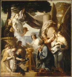 Salomon sacrifiant aux idoles (Sébastien Bourdon) - Muzeo.com