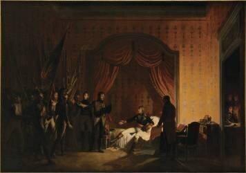 Bonaparte recevant à Millésimo, les drapeaux austrosardes pris à la bataille de Montenotte (Adolphe Roehn) - Muzeo.com