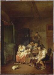 Scène d'intérieur (Johann Januarius Zick) - Muzeo.com