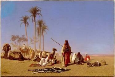 Sous les palmiers (Charles-Théodore Frère) - Muzeo.com