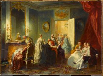 Un après-dîner au XVIIIe (Auguste Couder) - Muzeo.com